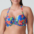 PrimaDonna Latakia bikini top med bøjle, blå - 4011116 - TNF - Tropical Rainforest