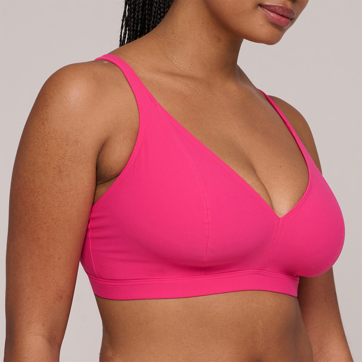 PrimaDonna Aswan bikini top uden bøjle, pink - 4012415 - DRF - Dragon Fruit