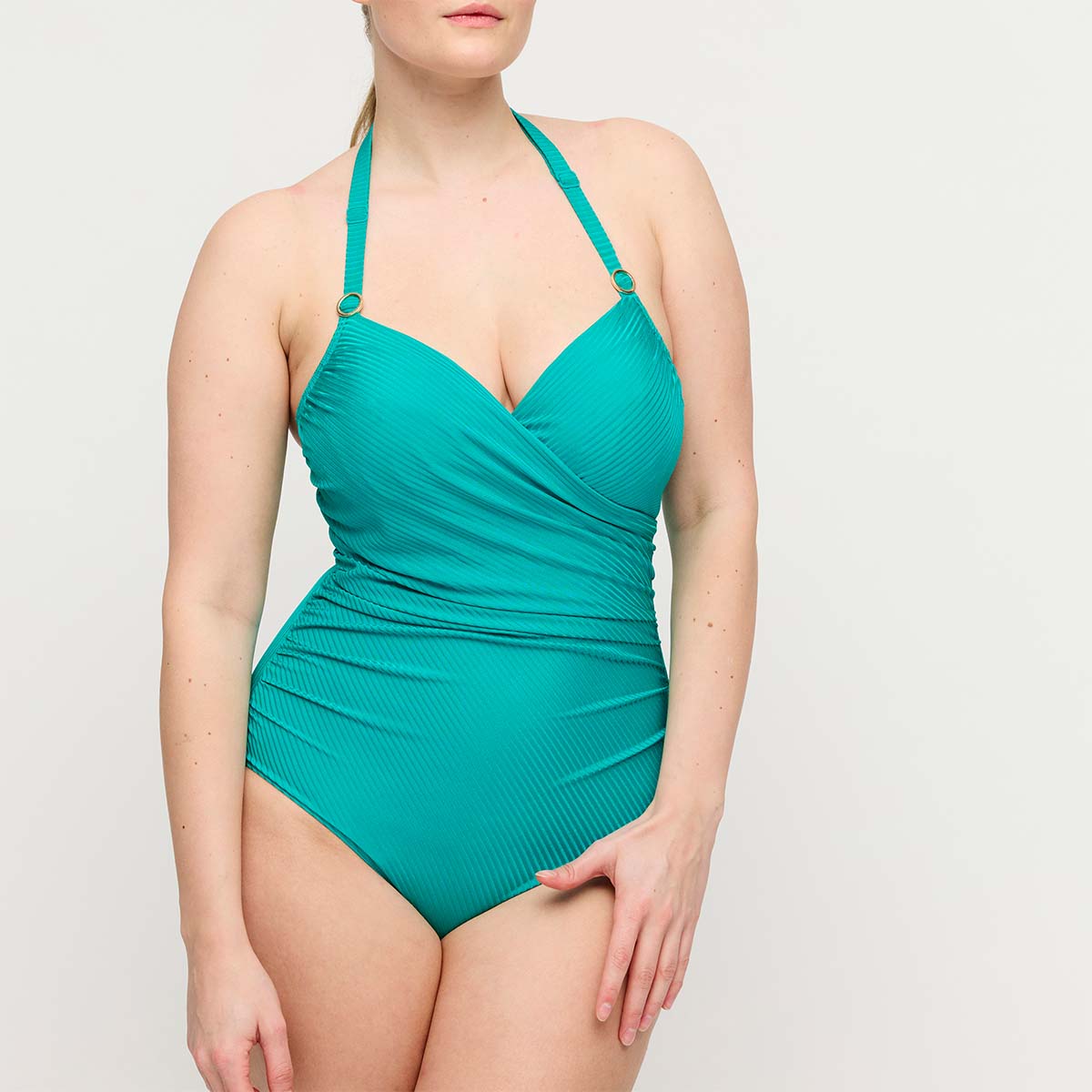 PrimaDonna Delray badedragt med bøjle, grøn - 4013634 - STU - Sea Turtle