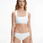 Calvin Klein Cheeky tai bikinitrusse, hvid - qf6687e - 100 - White