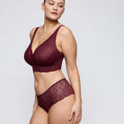 PrimaDonna Salerno bralette BH, bordeaux - 0163536 - EVR - Evening Red