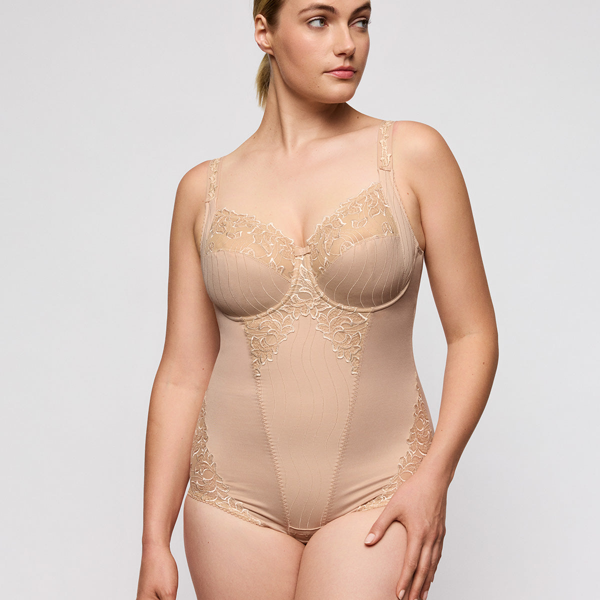 PrimaDonna Deauville bodystocking, beige - 0461810 - CAL - Caffé Latte