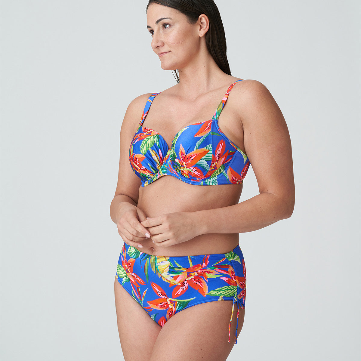 PrimaDonna Latakia bikini top med bøjle, blå - 4011116 - TNF - Tropical Rainforest