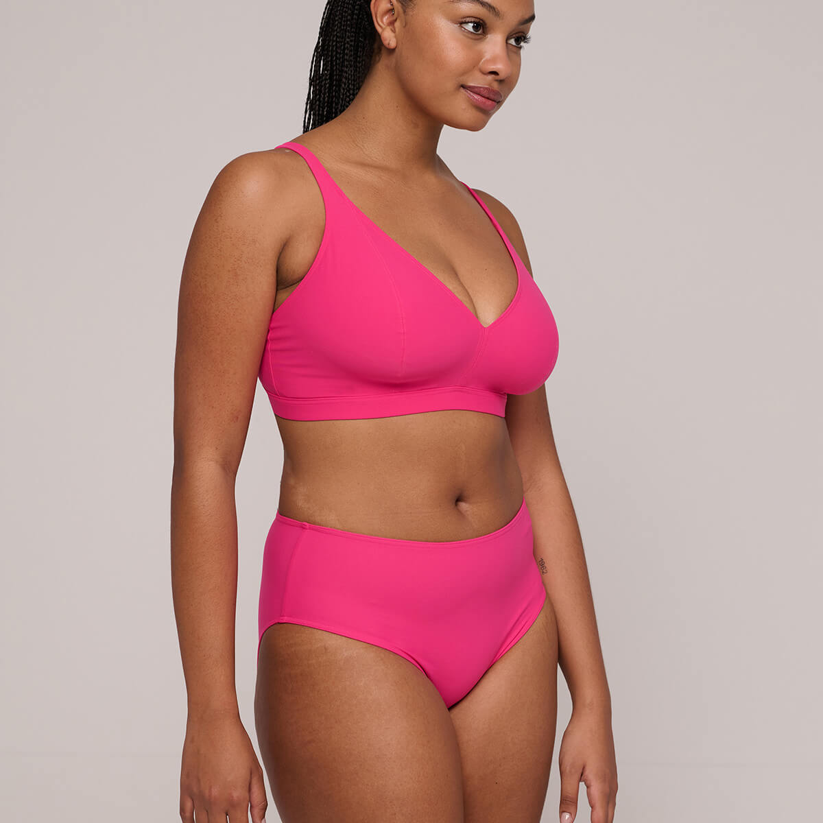 PrimaDonna Aswan bikini top uden bøjle, pink - 4012415 - DRF - Dragon Fruit