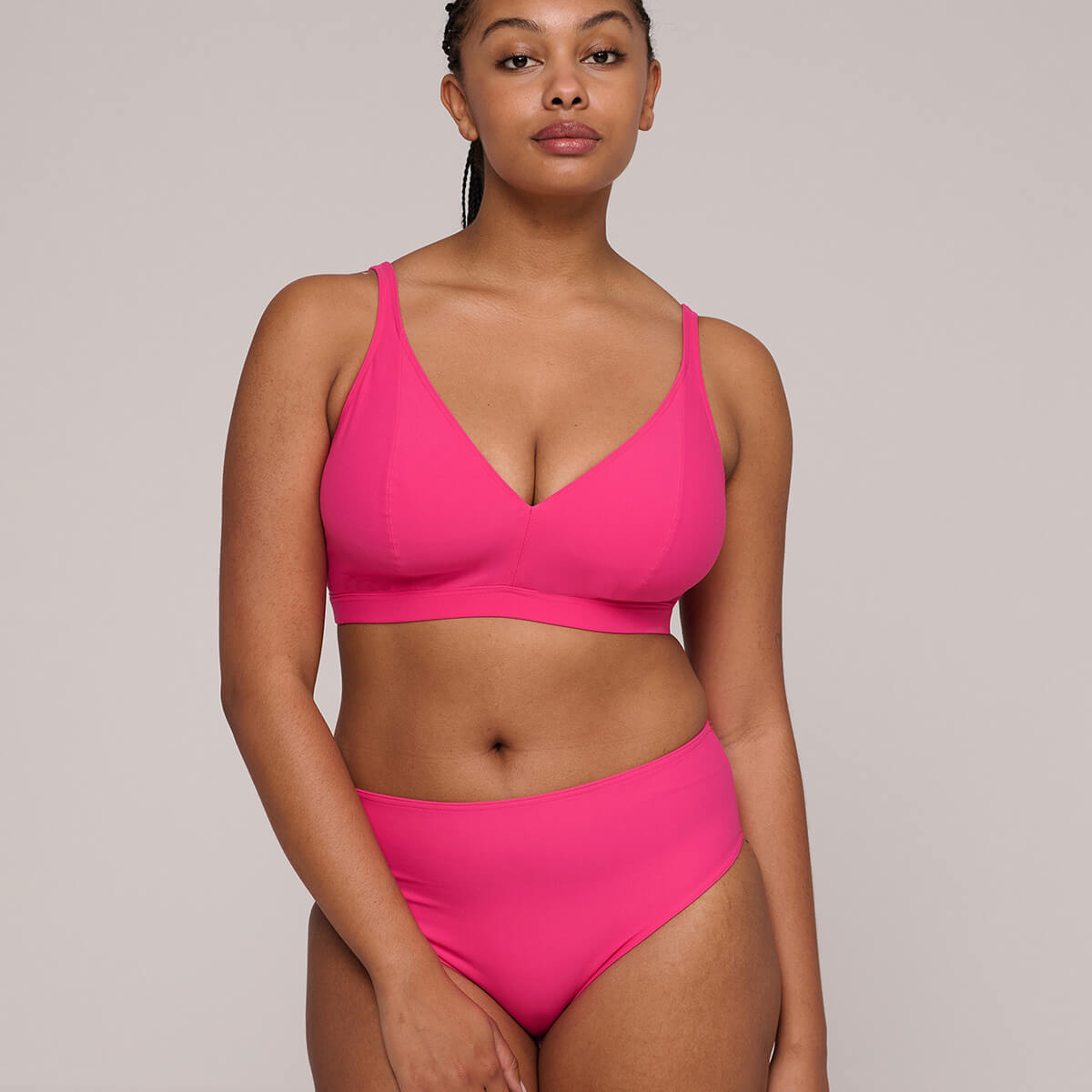 PrimaDonna Aswan bikini top uden bøjle, pink - 4012415 - DRF - Dragon Fruit