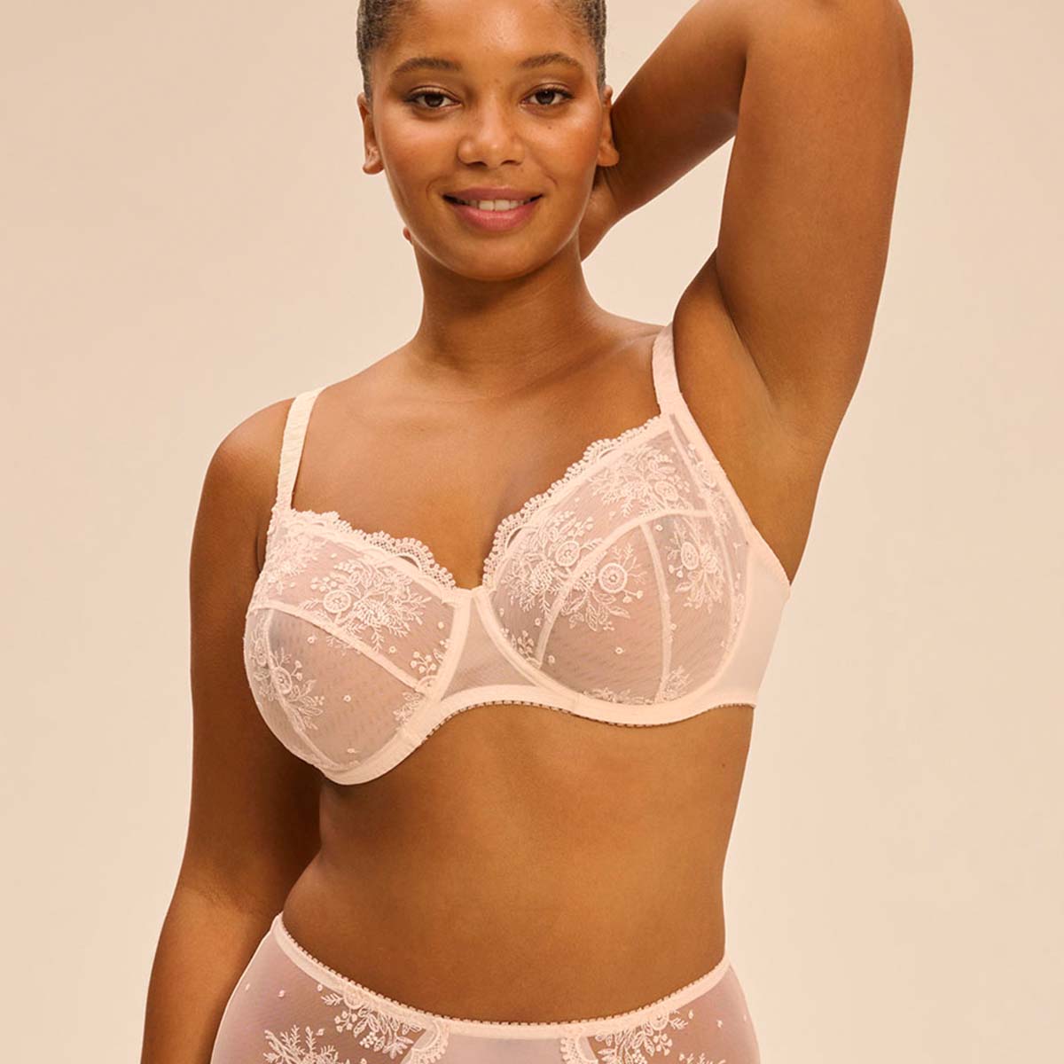 Simone Pérèle Intrigue BH med bøjle, lyserød - 1E2320 - 314 - Sakura Pink