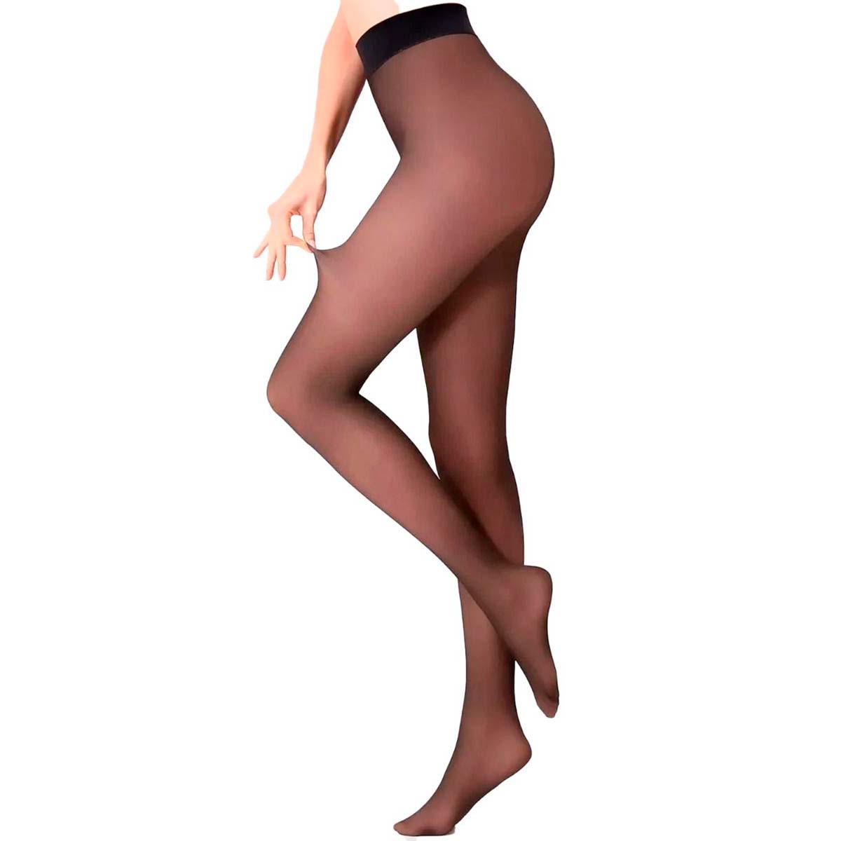 Oroblu Termo Nude strømpebukser, sort - VOBC01692 - 190-0 - Black Sheer
